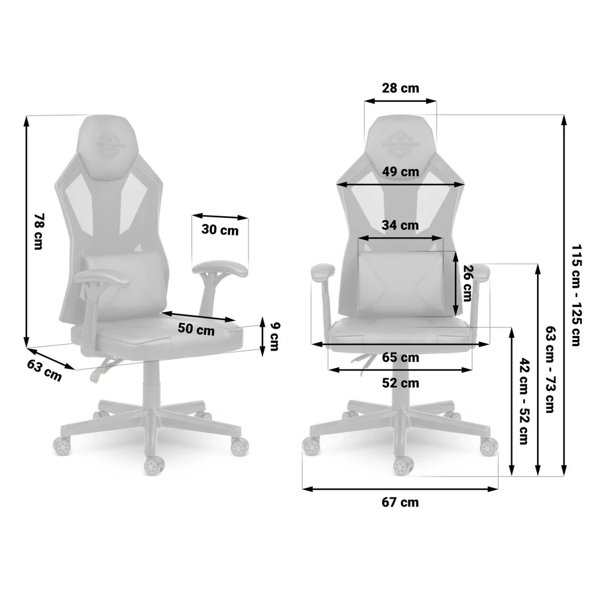 fotel-gamingowy-shiro-czarny_26637 Елегантне геймерське крісло Shiro чорний для комфортних ігор - Зображення 10