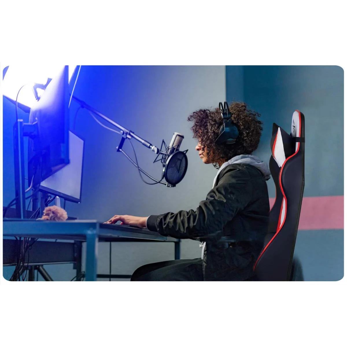 Комфортне геймерське крісло Sofotel Miss Fortune для тривалих ігор - Зображення 3