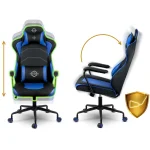 Яскраве геймерське крісло Sofotel Yasuo синє для геймерів - Зображення 7