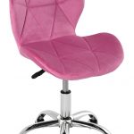 Стильне оксамитове офісне крісло ОТЕ рожеве для максимального комфорту