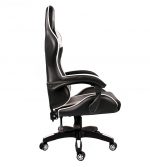 Стильне геймерське крісло EXTREME GT чорно-біле - Зображення 3