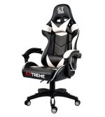 Стильне геймерське крісло EXTREME GT чорно-біле - Зображення 4
