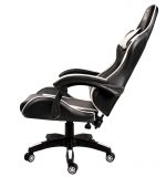 Стильне геймерське крісло EXTREME GT чорно-біле - Зображення 6