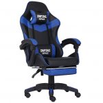 Комфортне та ергономічне ігрове крісло INFINI ESPACE, чорно-блакитне