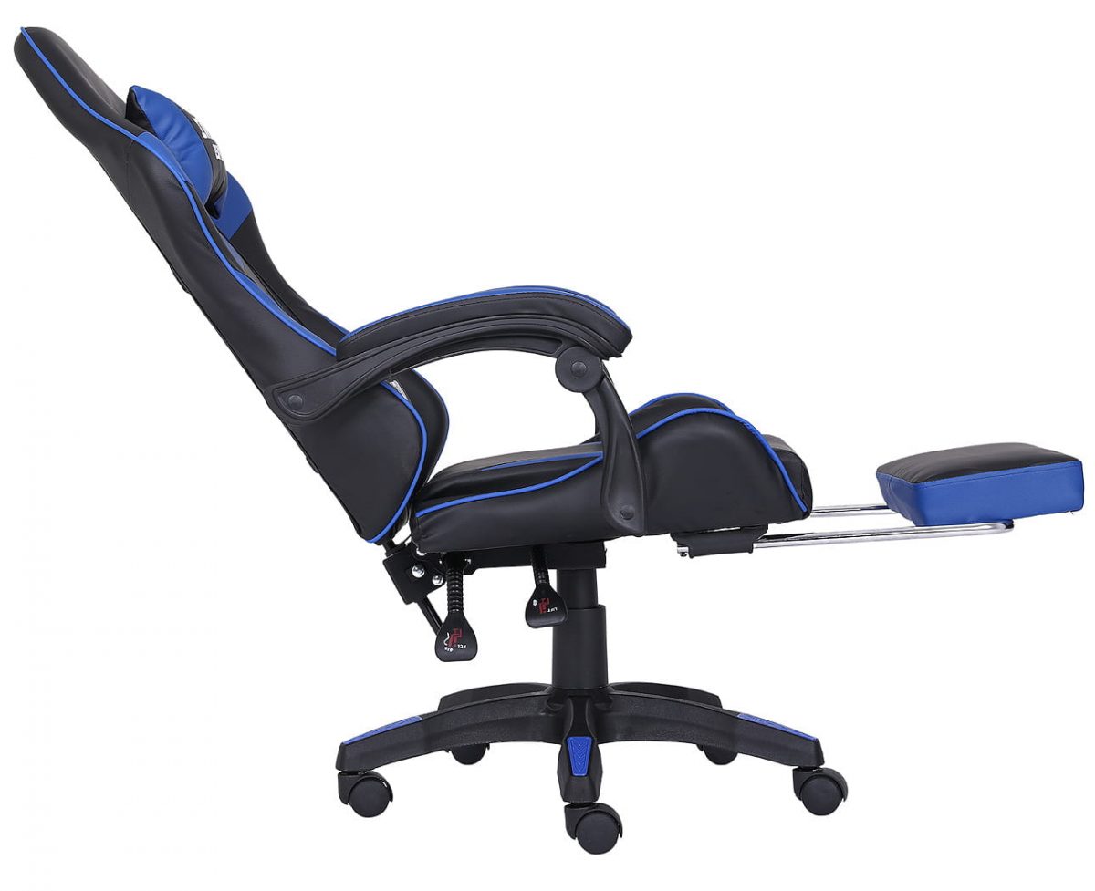 Комфортне та ергономічне ігрове крісло INFINI ESPACE, чорно-блакитне - Зображення 4