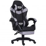 Практичне та стильне геймерське крісло INFINI ESPACE чорно-сіре - Зображення 3