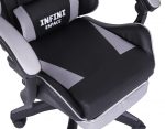 Практичне та стильне геймерське крісло INFINI ESPACE чорно-сіре - Зображення 6