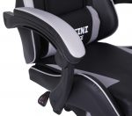 Практичне та стильне геймерське крісло INFINI ESPACE чорно-сіре - Зображення 7