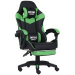 Яскраве і зручне геймерське крісло INFINI ESPACE чорно-зелене