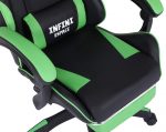 Яскраве і зручне геймерське крісло INFINI ESPACE чорно-зелене - Зображення 5