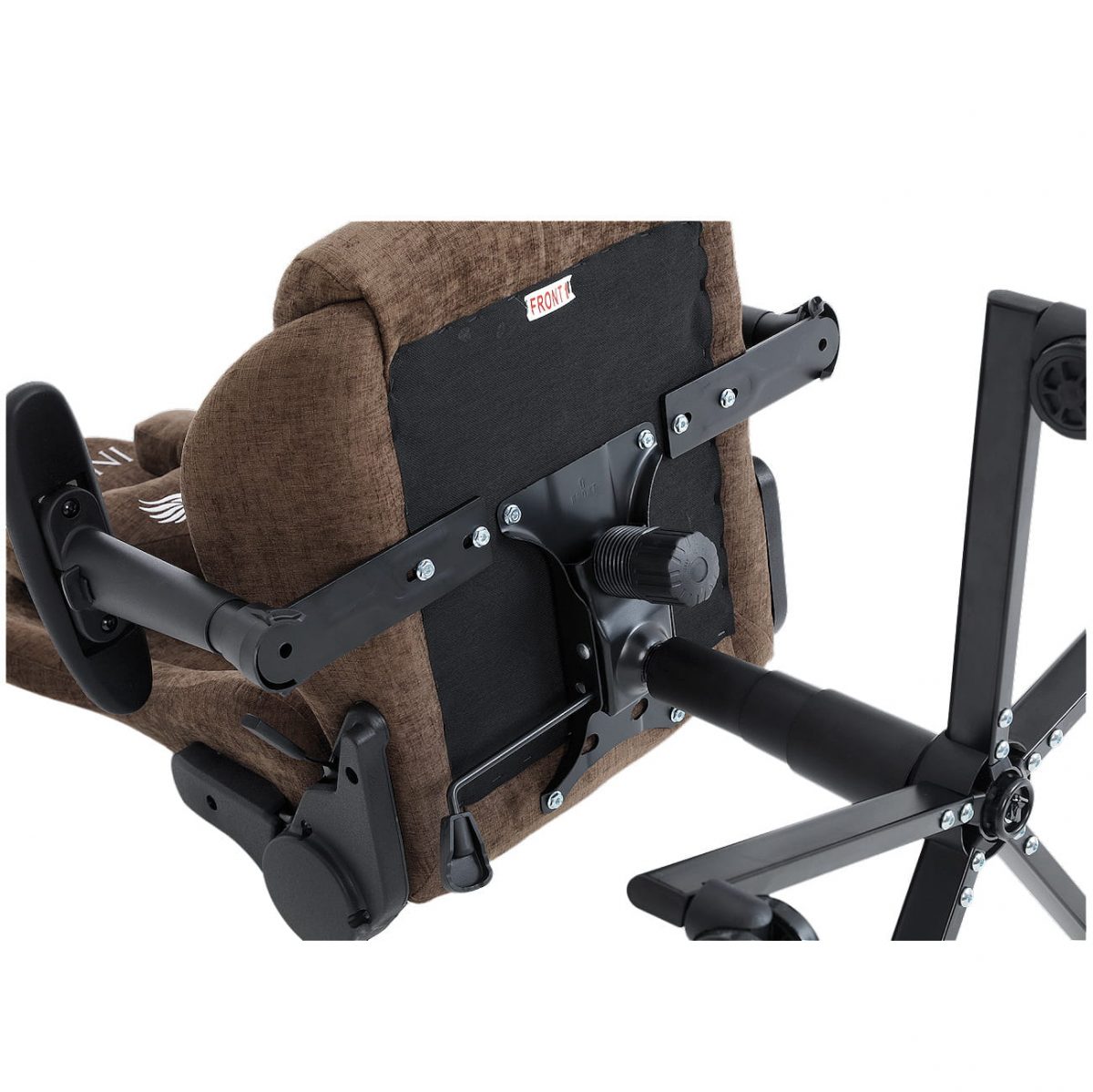 fotel_gamingowy_infini_luxor_dark_brown_5 Коричневе ігрове крісло INFINI Luxor – комфорт для довгих сесій - Зображення 10