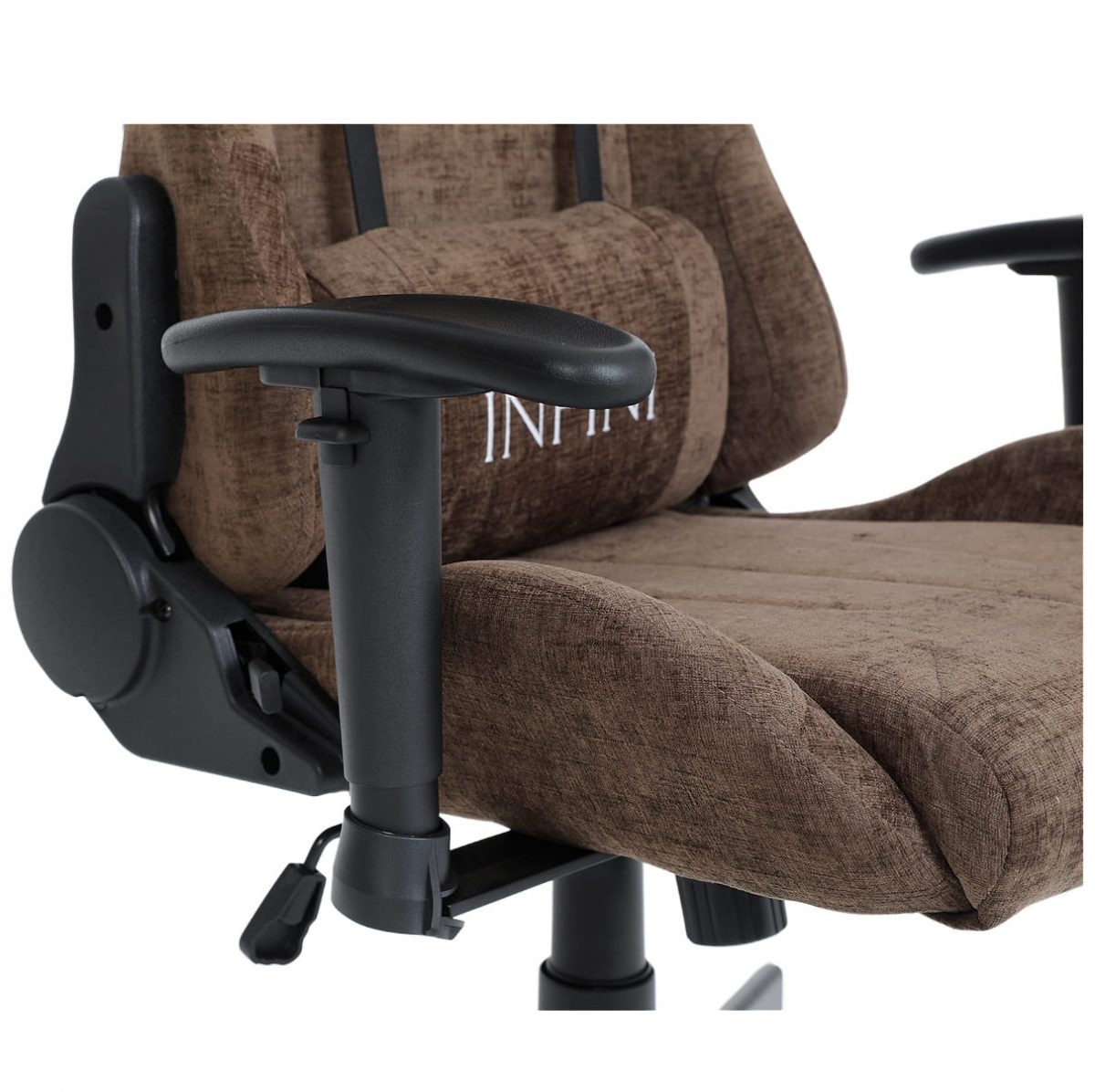 fotel_gamingowy_infini_luxor_dark_brown_9 Коричневе ігрове крісло INFINI Luxor – комфорт для довгих сесій - Зображення 8