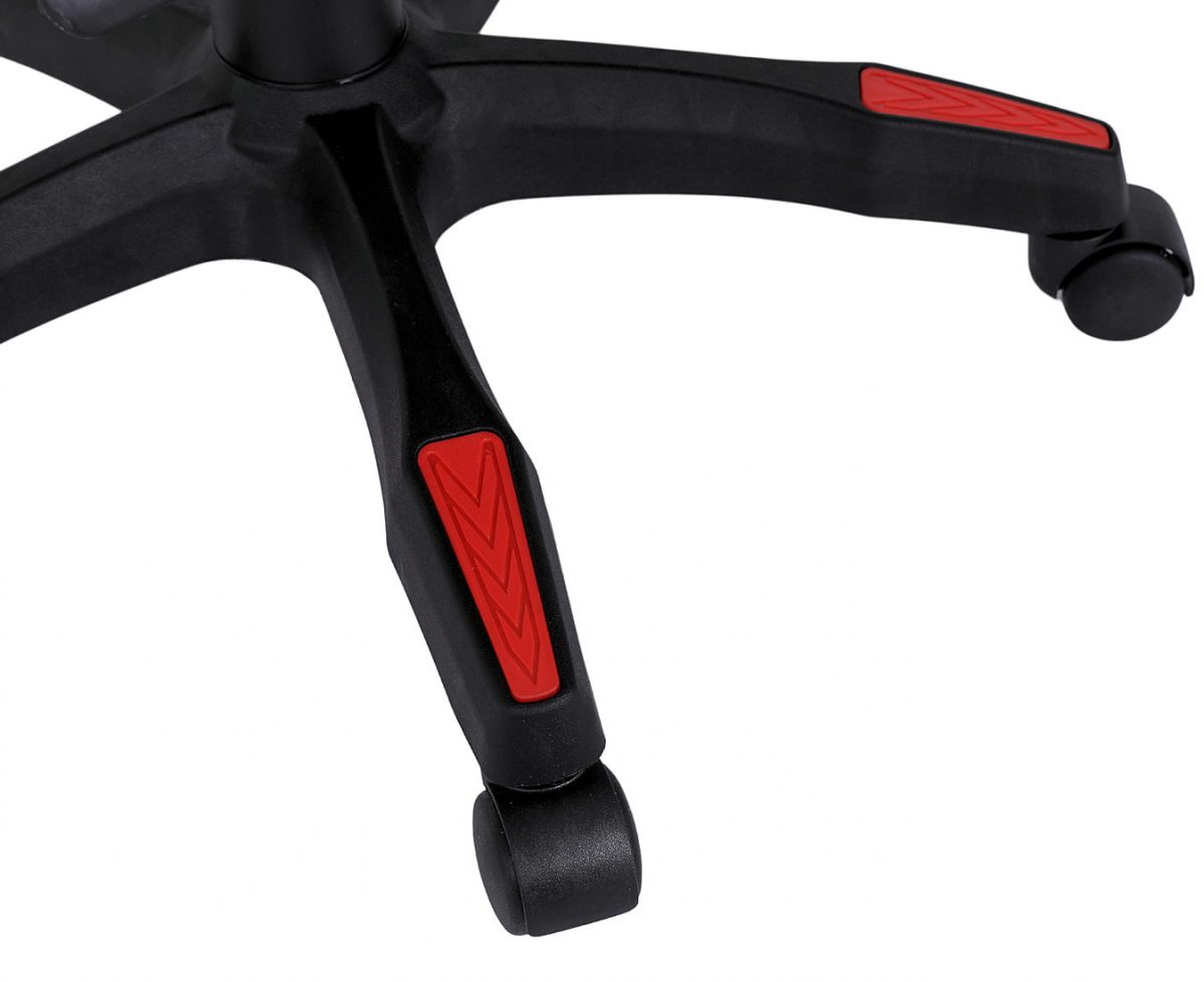 Динамічне та зручне ігрове крісло INFINI ESPACE чорно-червоне - Зображення 9