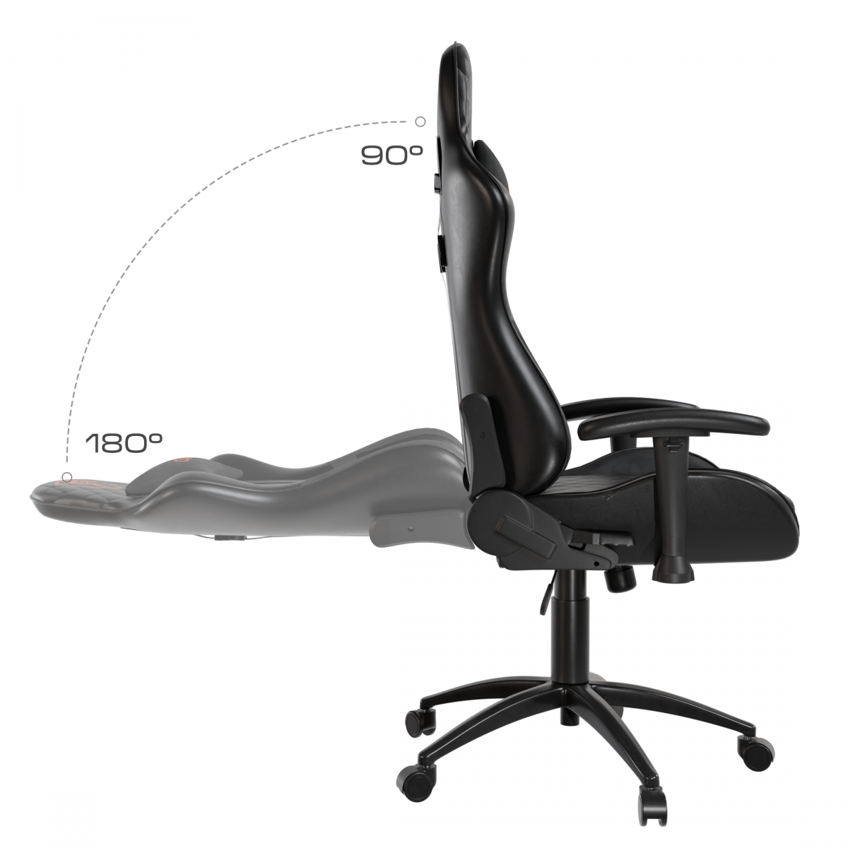 Ігрове Геймерське крісло Draco CRF191 Black – стиль та зручність - Зображення 2