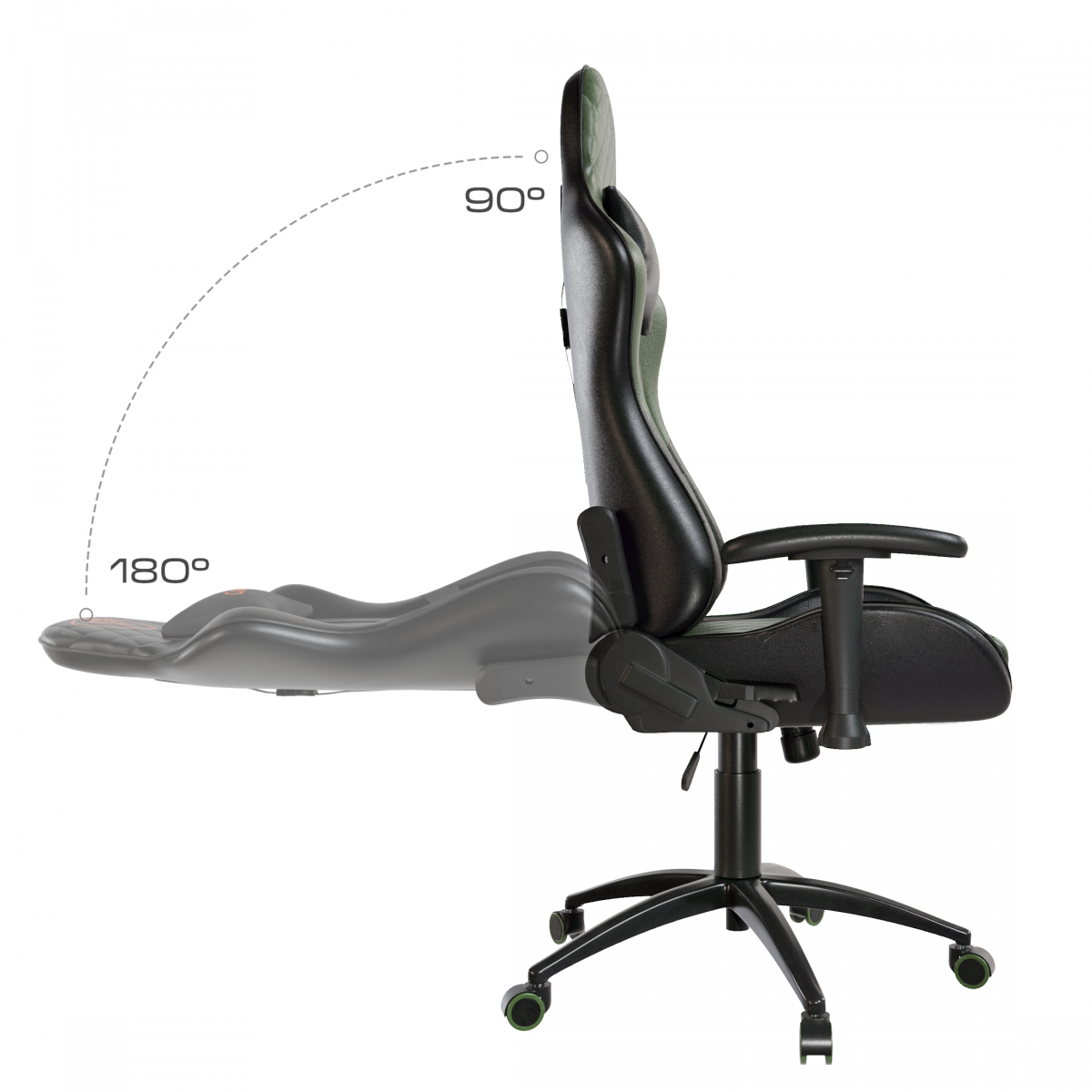 Ігрове Геймерське крісло Draco CRF194 Green – поєднання комфорту та стилю - Зображення 4