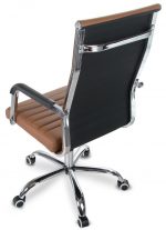 Офісне крісло Sofotel Boston з екошкіри коричневого кольору - Зображення 3