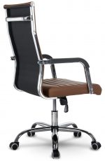 Офісне крісло Sofotel Boston з екошкіри коричневого кольору - Зображення 4