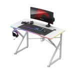 Ігровий стіл Huzaro Hero 1.7 RGB Білий для яскравого геймерського простору - Зображення 6