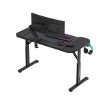 Ігровий стіл Huzaro Hero 2.6 Black з підкладкою для геймерів - Зображення 4