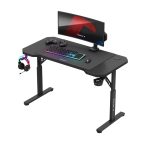 Ігровий стіл Huzaro Hero 2.6 Black з підкладкою для геймерів - Зображення 6