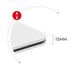 Ігровий стіл Huzaro Hero 1.6 White – просторий та зручний стіл для геймерів з сучасним дизайном - Зображення 8