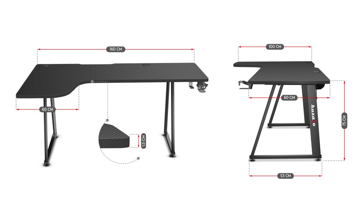 Ігровий стіл Huzaro Hero 7.7 – простір для комфортної гри - Зображення 8