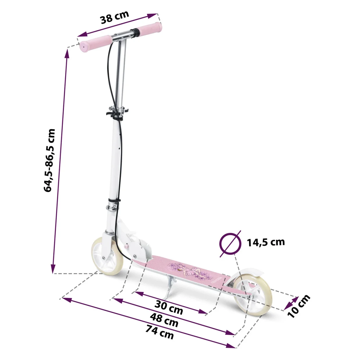 Балерина самокат Ricokids Kodi для дітей з комфортом - Зображення 7