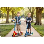 Самокат Kodi синьо-червоний Ricokids для активних дітей - Зображення 11