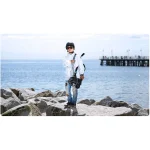 Стильний самокат Soke City чорно-бірюзового кольору для комфортного катання - Зображення 2