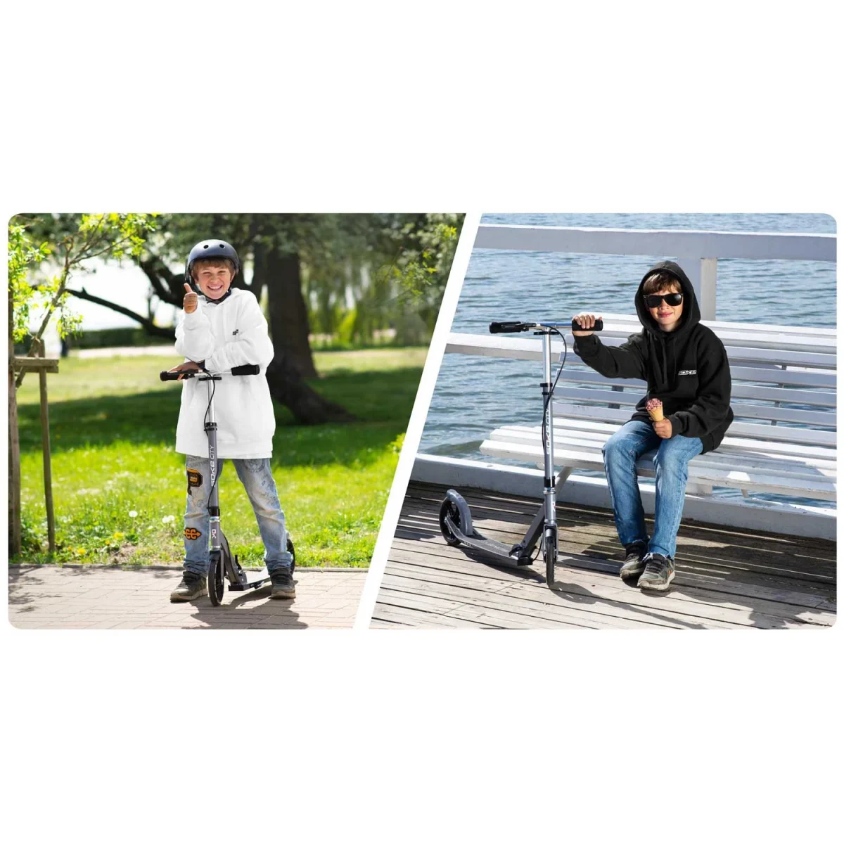 Самокат Soke City Grey для комфорту та стилю в місті - Зображення 2