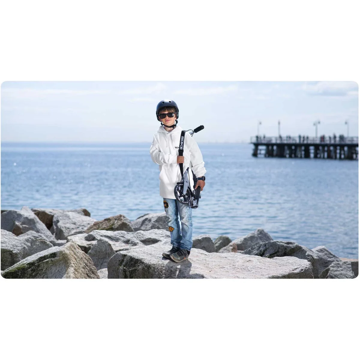 Самокат Soke City Grey для комфорту та стилю в місті - Зображення 5