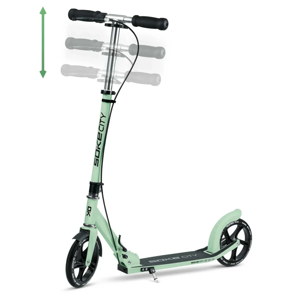 Самокат Soke City Green для комфортного міського катання - Зображення 12