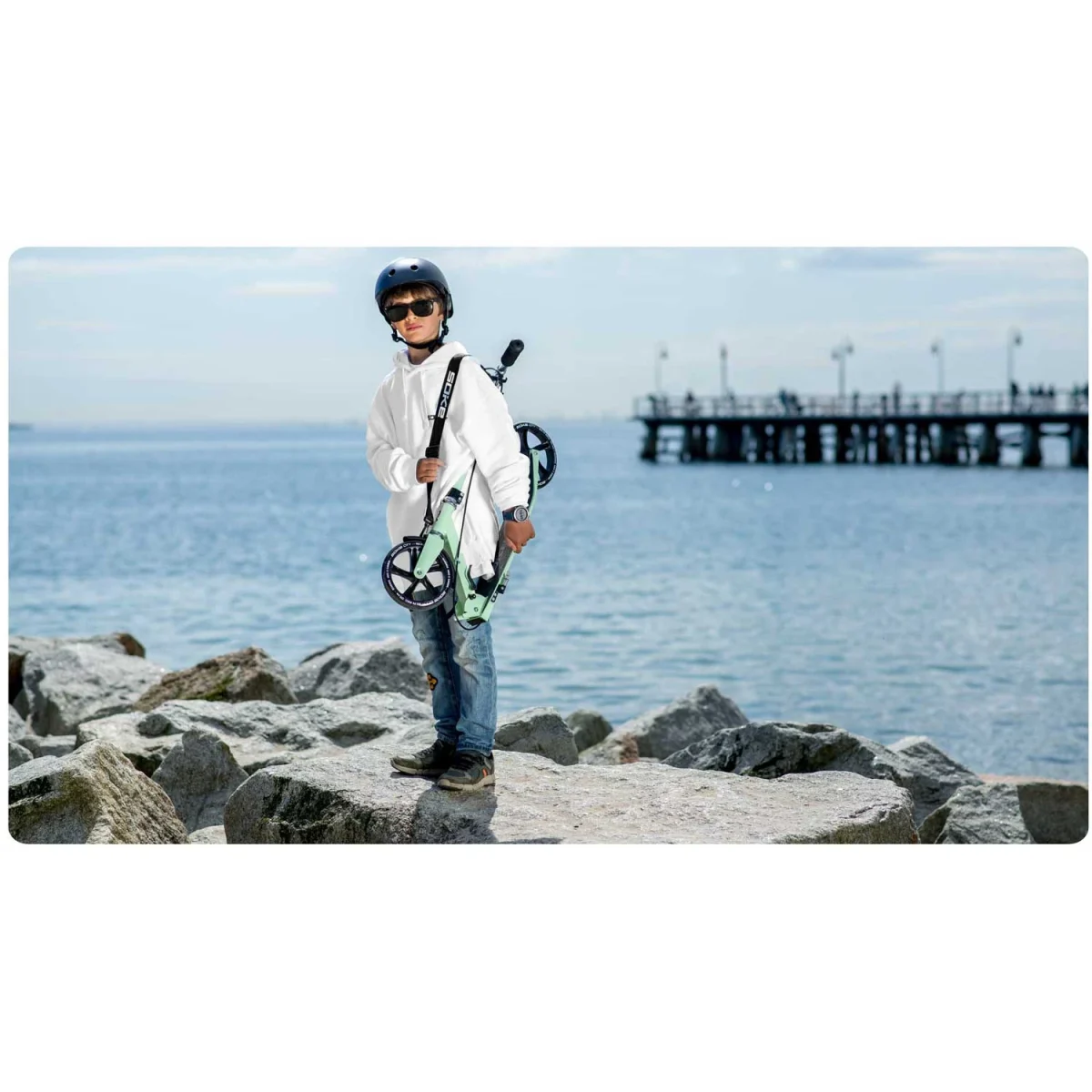 Самокат Soke City Green для комфортного міського катання - Зображення 5