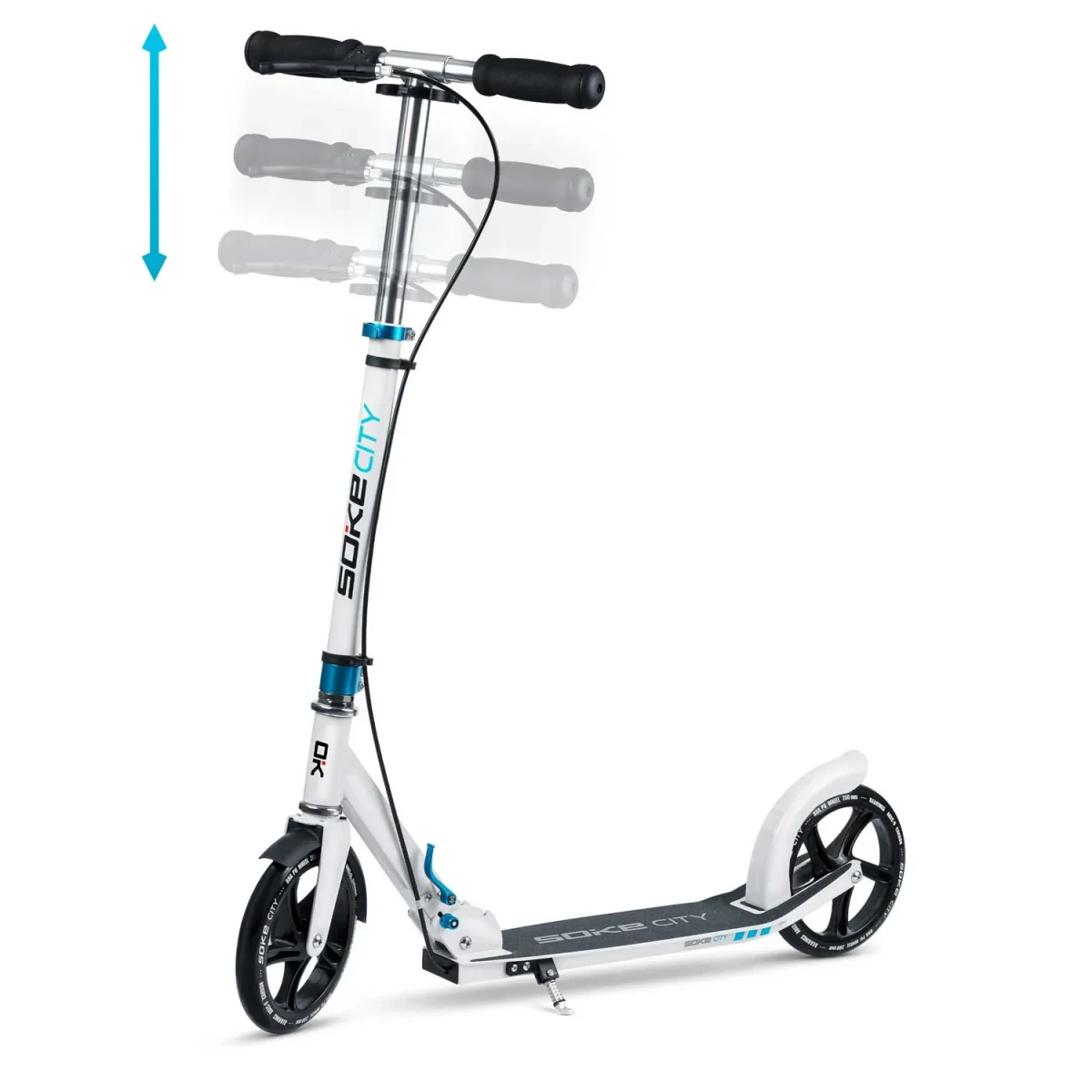 Самокат SOKE CITY білий – стиль і комфорт для міських поїздок - Зображення 10
