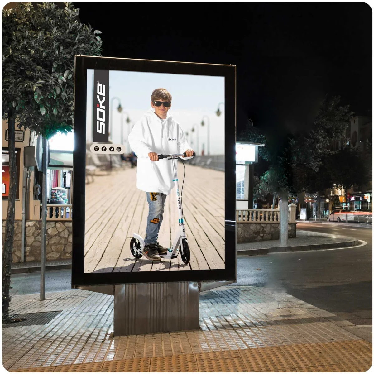 Самокат SOKE CITY білий – стиль і комфорт для міських поїздок - Зображення 13