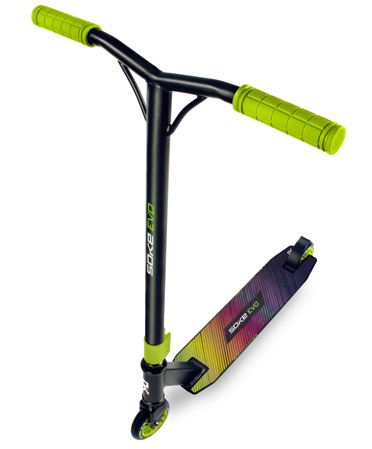 Трюковий самокат SOKE EVO зеленого кольору для вуличних акробатів - Зображення 5