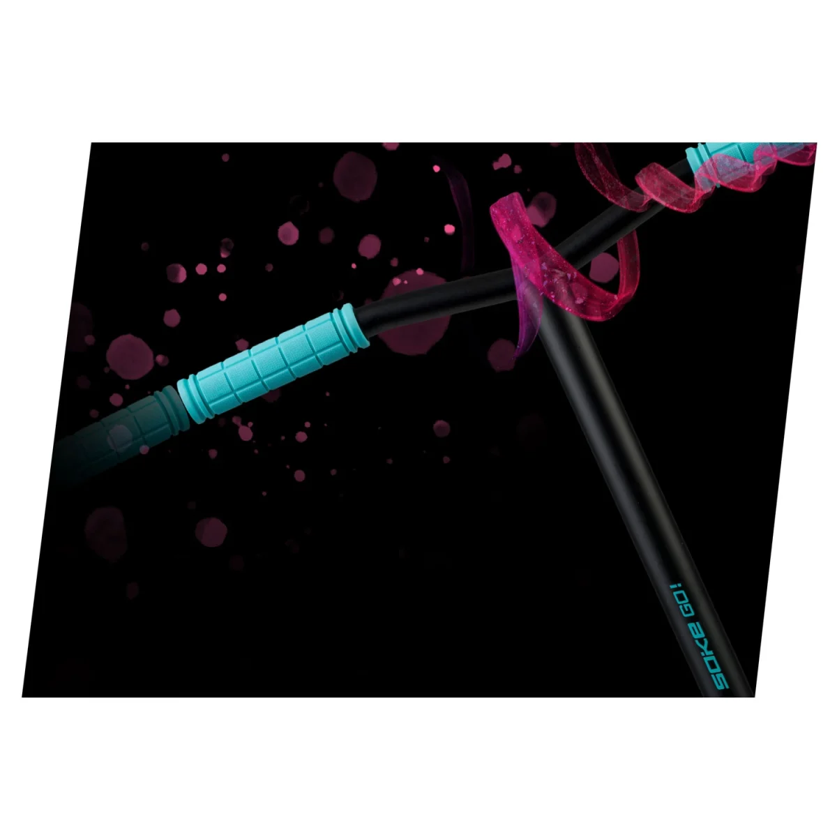 Трюковий самокат рожевий синій SOKE GO! для яскравих трюків - Зображення 9