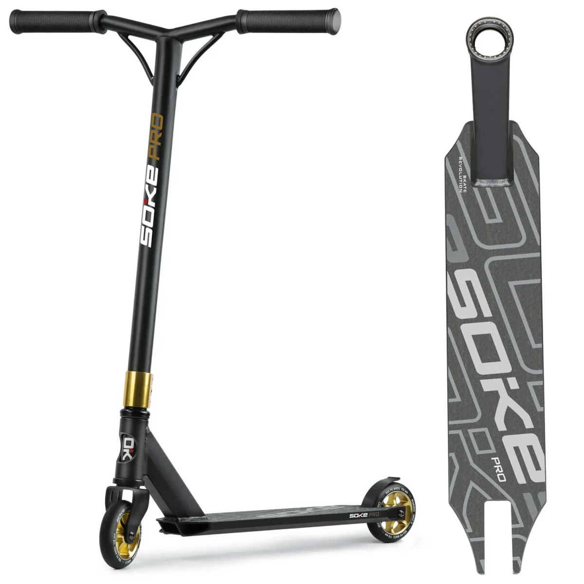 Стильний і ефективний золотий самокат SOKE PRO - Зображення 14