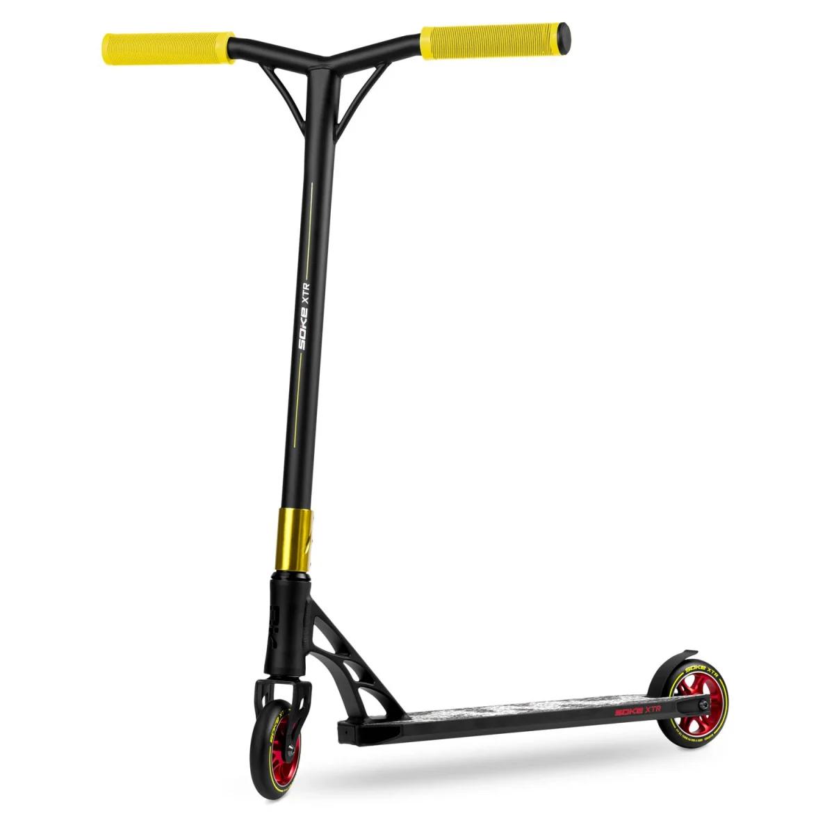 Трюковий самокат SOKE XTR чорно-жовтий для професіоналів - Зображення 4