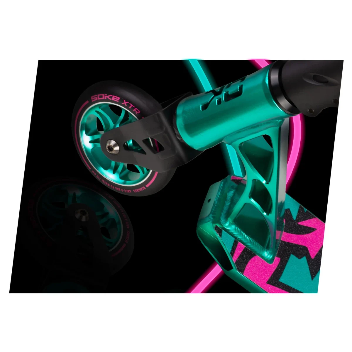 Самокат SOKE XTR бірюзово-рожевий – яскравий вибір для активних користувачів - Зображення 8
