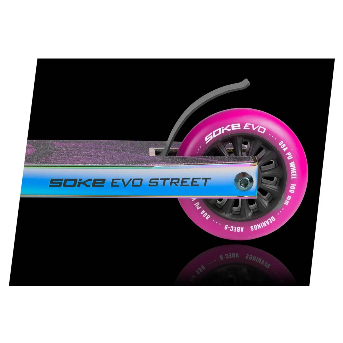 Самокат SOKE EVO street pro чорний без хрому для вулиць - Зображення 6