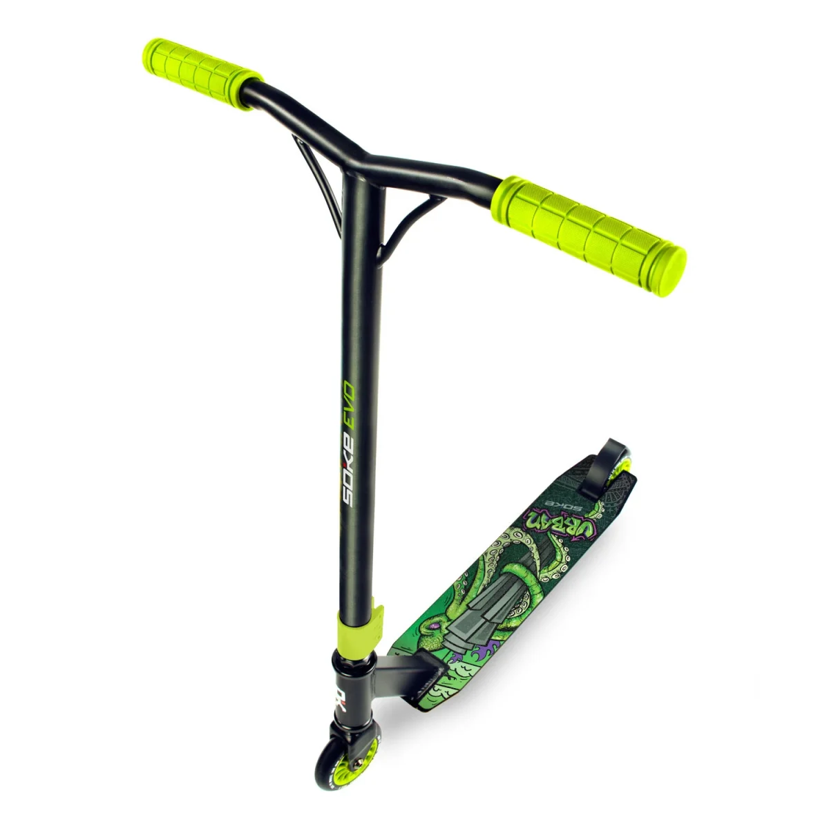 Трюковий самокат SOKE EVO зеленого кольору для аматорів трюків - Зображення 7
