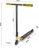 Золотий трюковий самокат SOKE EVO для стильних трюків - Зображення 9