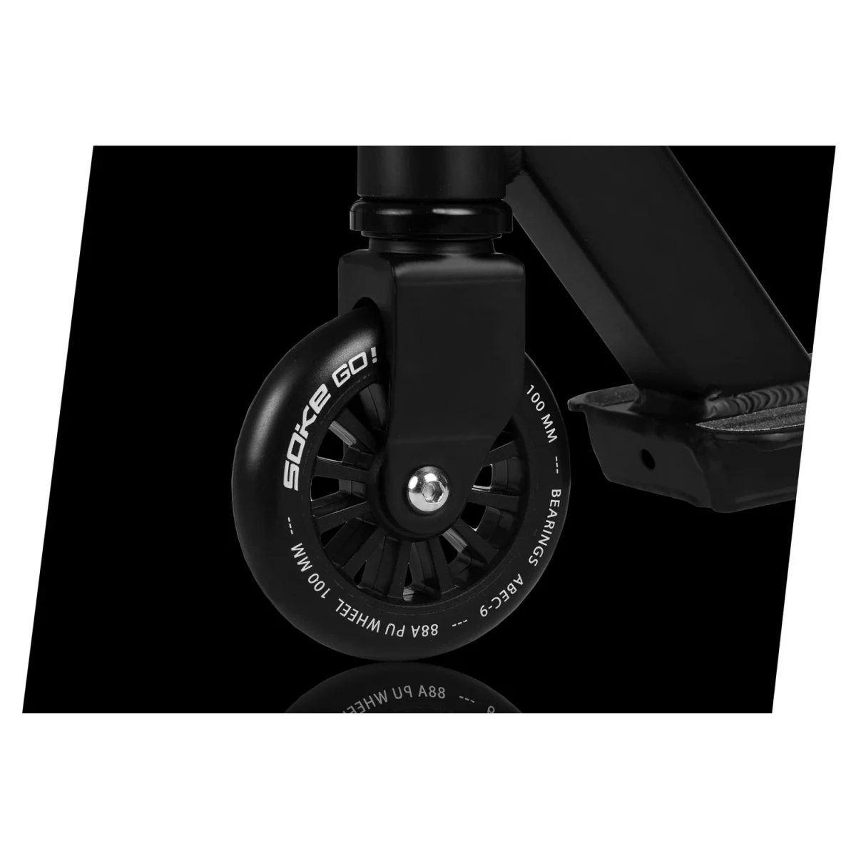 Трюковий самокат SOKE GO! чорний для вуличних трюків - Зображення 12