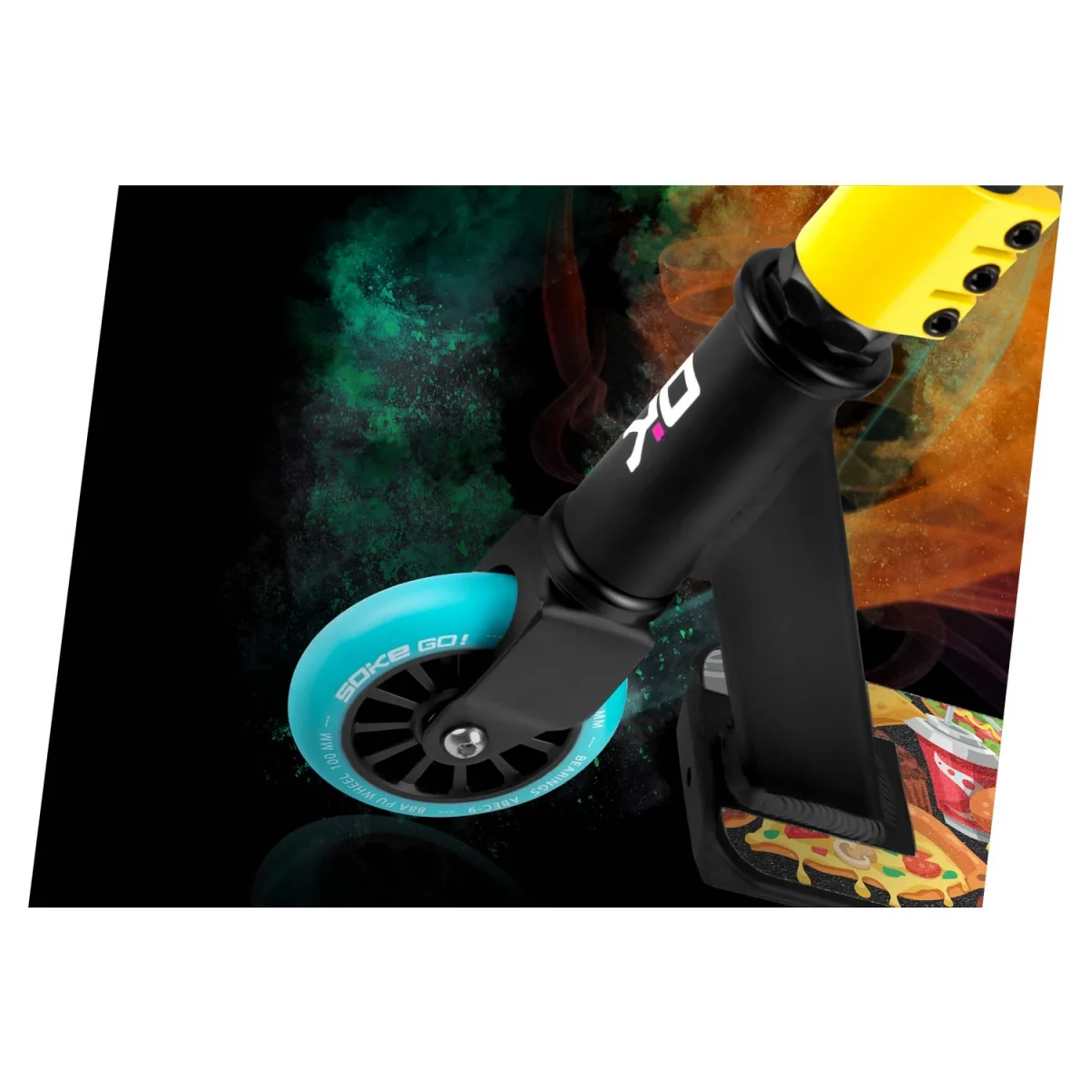 Трюковий самокат SOKE GO! помаранчевий для запаморочливих трюків - Зображення 5