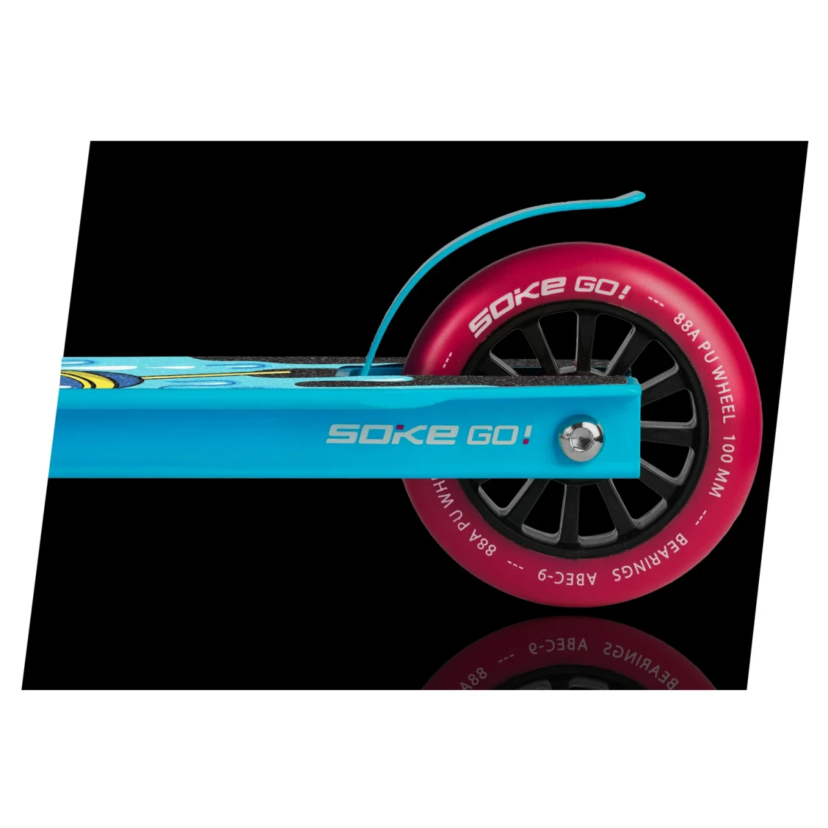 Яскравий трюковий самокат бірюзовий SOKE GO! для молоді - Зображення 10