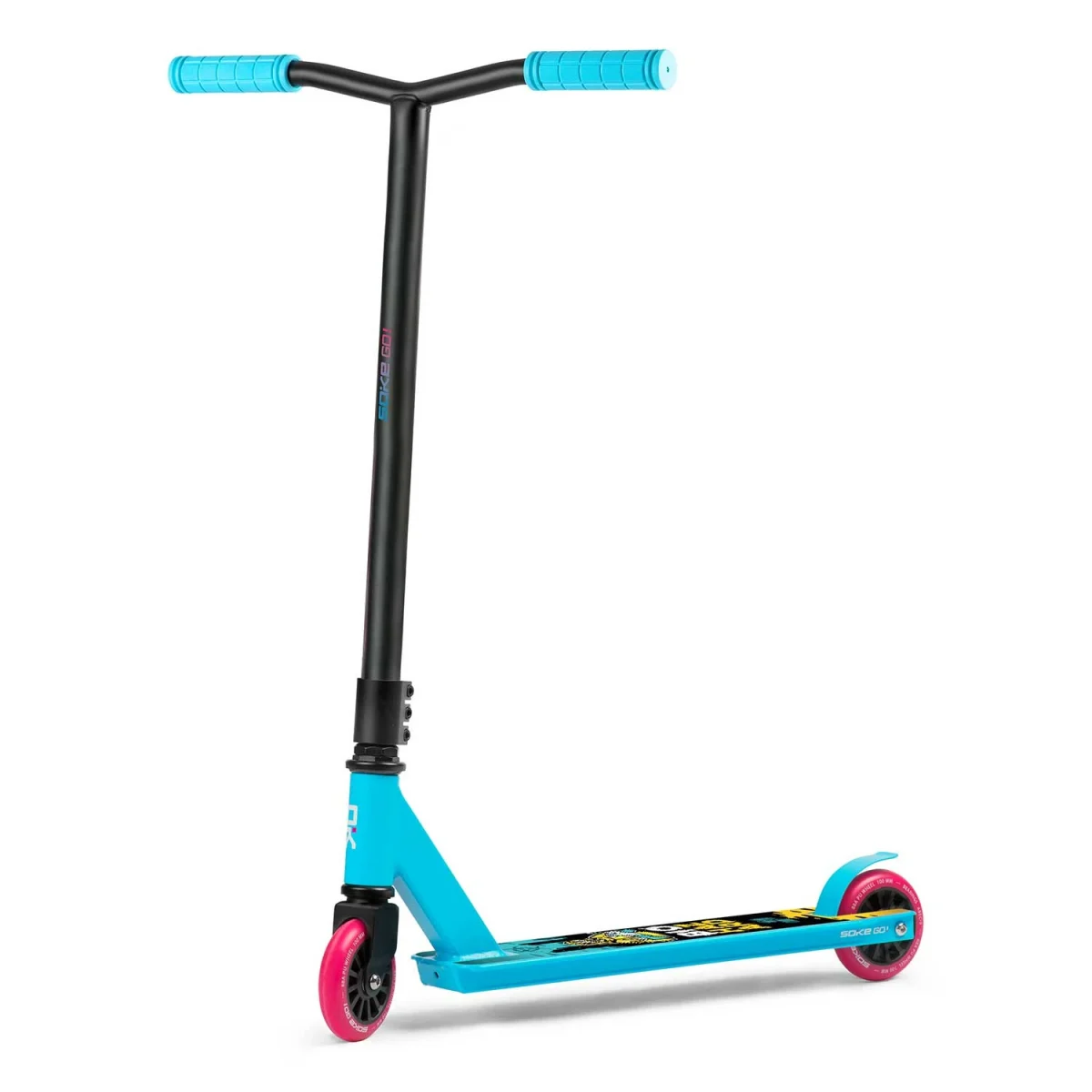 Яскравий і надійний трюковий самокат бірюзовий SOKE GO! - Зображення 7