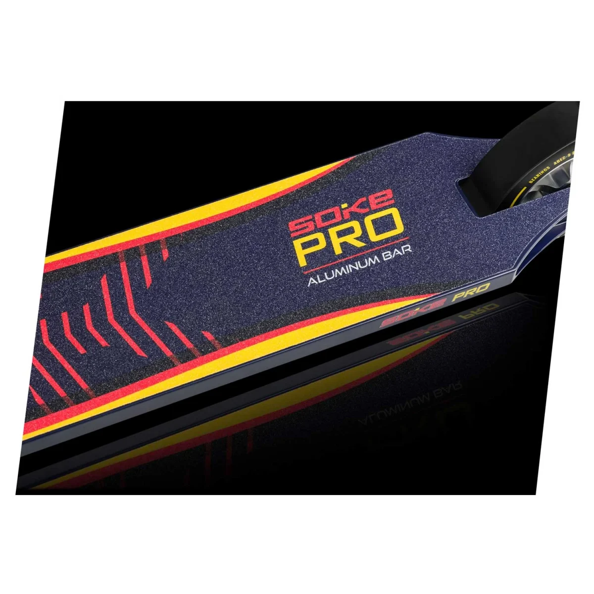 Трюковий самокат SOKE PRO темно-синьо-червоного кольору для екстремальних трюків - Зображення 3