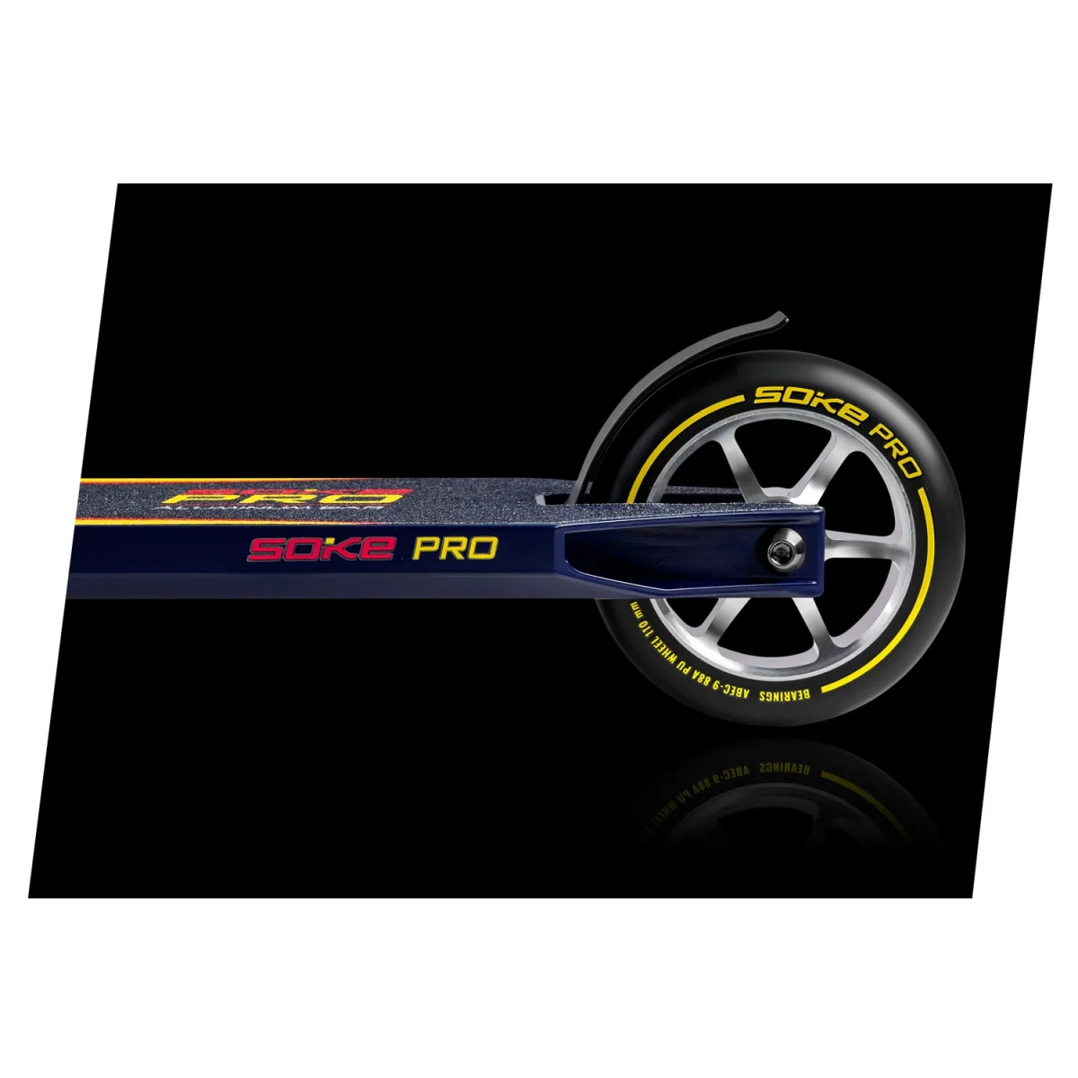Трюковий самокат SOKE PRO темно-синьо-червоного кольору для екстремальних трюків - Зображення 6