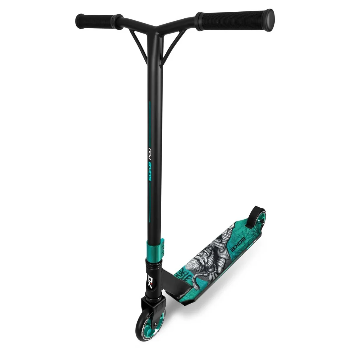 Трюковий самокат SOKE PRO бірюзовий для динамічних трюків - Зображення 10
